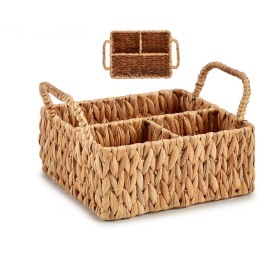 ORGANIZADOR RECTANGULAR PAJA CON 3 HUECOS