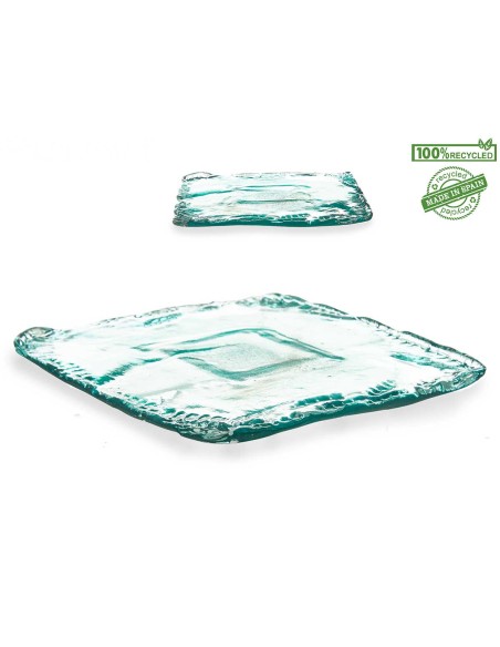 CENTRO VIDRIO INCA CUADRADO 28CM CENTRO VIDRIO INCA CUADRADO 28CM