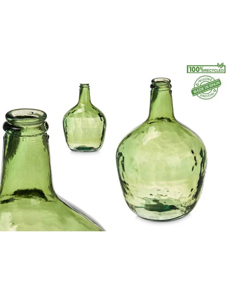 BOTELLA DECORATIVA VIDRIO LISA 4L VERDE