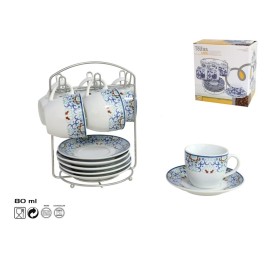 SET6 TAZAS CAFE SEVILLA 80CC C/PLAT+SOP.