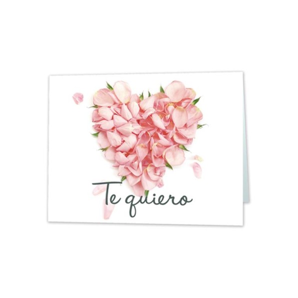 MINI CARD -TE QUIERO- CORAZÓN