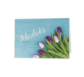 *MINI CARD FELICIDADES TULIPAN