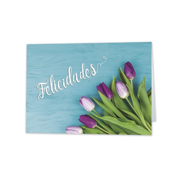 *MINI CARD FELICIDADES TULIPAN