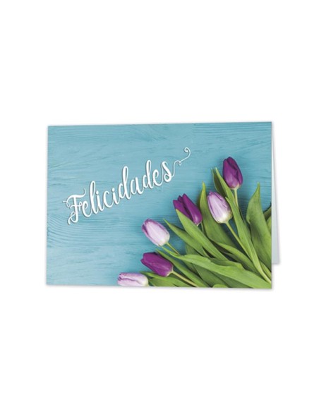 *MINI CARD FELICIDADES TULIPAN