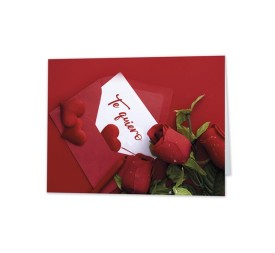 MINI CARD SOBRE Te Quiero rojo