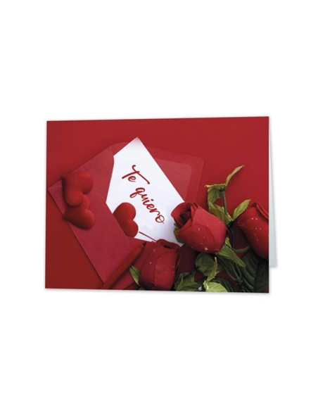 MINI CARD SOBRE Te Quiero rojo