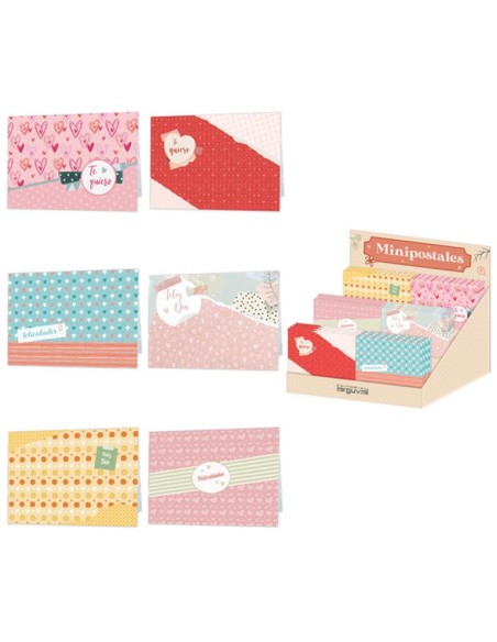 Mini Postal Romántica - Tarjeta Felicitación por Mayor - San Valentín