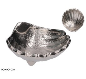 BOWL DECORATIVO CONCHA SEA 10X10X3CM NIQUEL