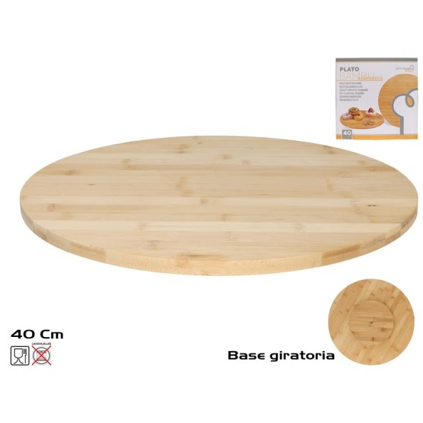 PLATO BAMBU GIRATORIO 40 CM