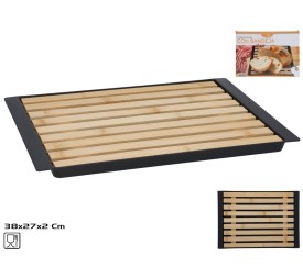 CORTA PAN BAMBU CON BANDEJA 38X27,2X2 CM