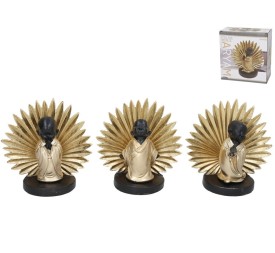 FIGURA MONJE ARYAM 3 SURT 18X9X18 CM RESINA