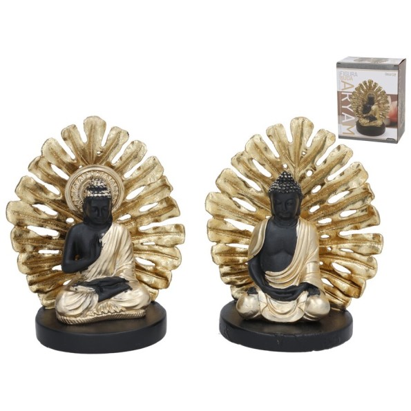 FIGURA BUDA ARYAM 2 SURT 14,5X9X17,5 CM RESINA