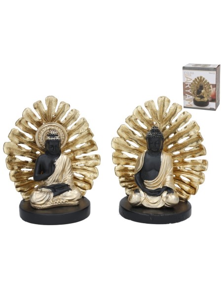 FIGURA BUDA ARYAM 2 SURT 14,5X9X17,5 CM RESINA