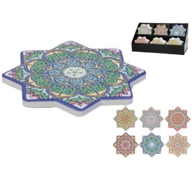 POSAVASOS CERAMICA VANI 6 SURT 10,8X10,8 CM