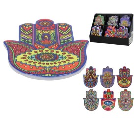 POSAVASOS CERAMICA MANOS 6 SURT 10,5X14,5 CM