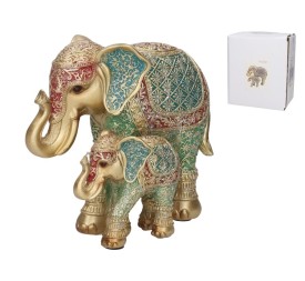 FIGURA ELEFANTE MAMA Y BEBE LAKSMI 17,5X10X15 CM R