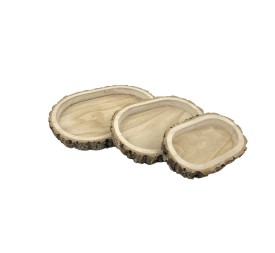 JUEGO 3 CENTROS OVAL RUSTICOS