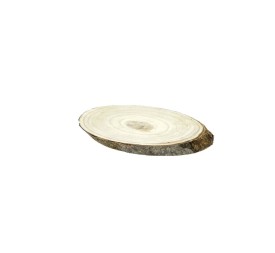 RODAJA OVAL MADERA RUSTICA M 22x12x2 cm.