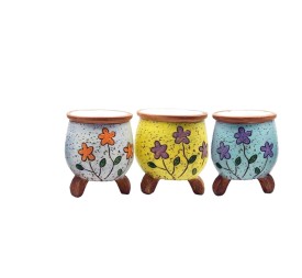 MACETERO CERAMICA 3 PIES L S/3