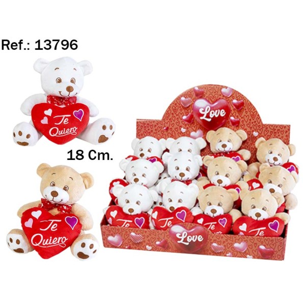 Peluches de Oso con Corazón Te Quiro al por Mayor - San Valentín