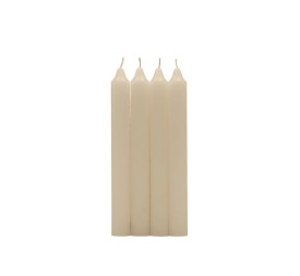 PACK 4 VELAS CILINDRICAS CREMA