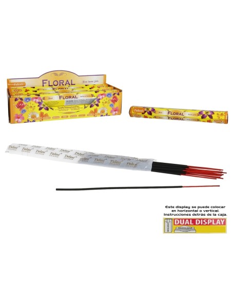 INCIENSO 24G 20 STICKS TULASI FLORAL