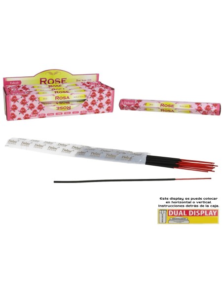 INCIENSO 24G 20 STICKS TULASI ROSE