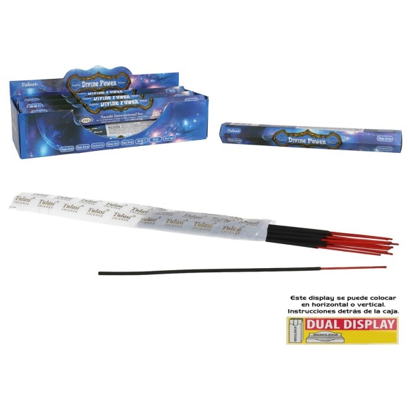 INCIENSO 24G 20 STICKS TULASI DIVINE POWER