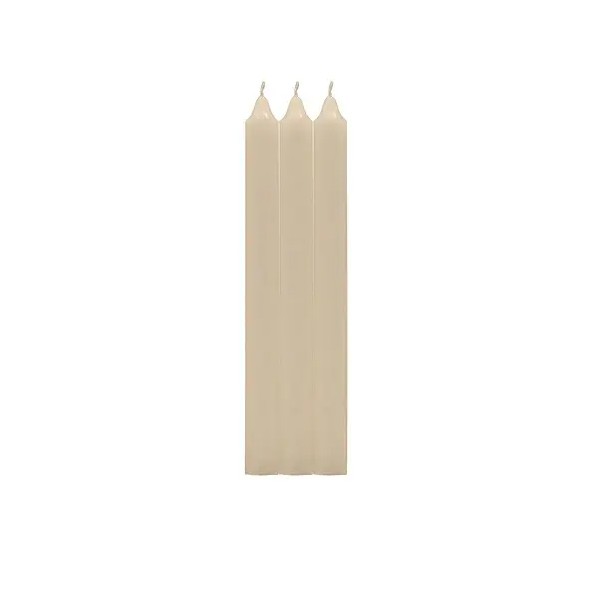 PACK 3 VELAS CIRIO CREMA