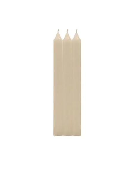PACK 3 VELAS CIRIO CREMA