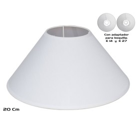 PANTALLA RED.20CM SNOW C/ADAPTADOR E14/E27