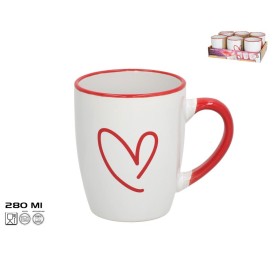 JARRA MUG GRES HEART 280ML