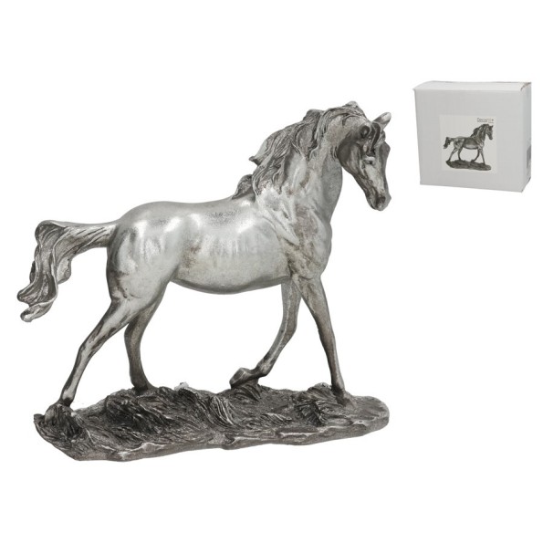 FIGURA CABALLO INDRA 24X8,5X22 CM RESINA