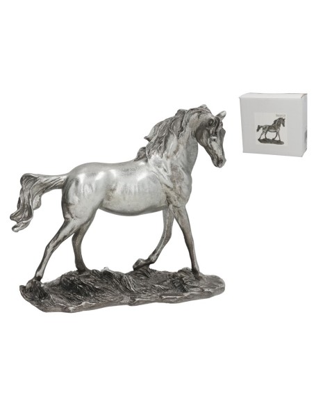 FIGURA CABALLO INDRA 24X8,5X22 CM RESINA