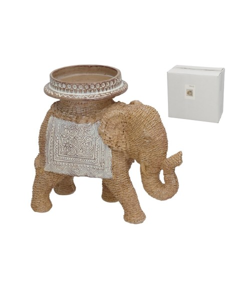 FIGURA ELEFANTE SANSA 20,5X10X18,5 CM RESINA