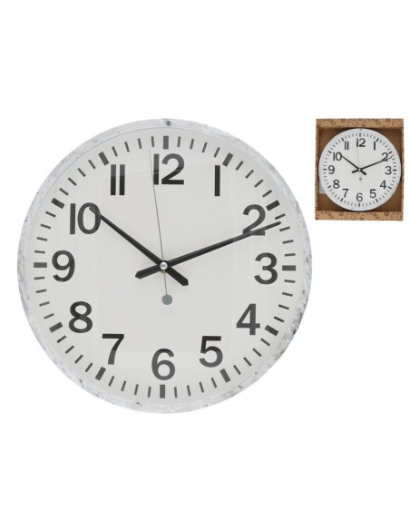 RELOJ DE PARED MARMOL BLANCO HAKIN 30 CM