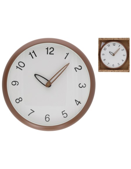 RELOJ DE PARED FASHION MARRON 30 CM
