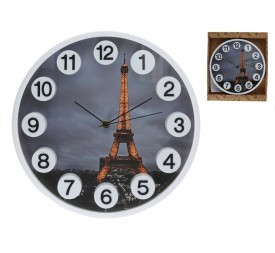 RELOJ DE PARED NUMEROS 3D EIFFEL 30 CM