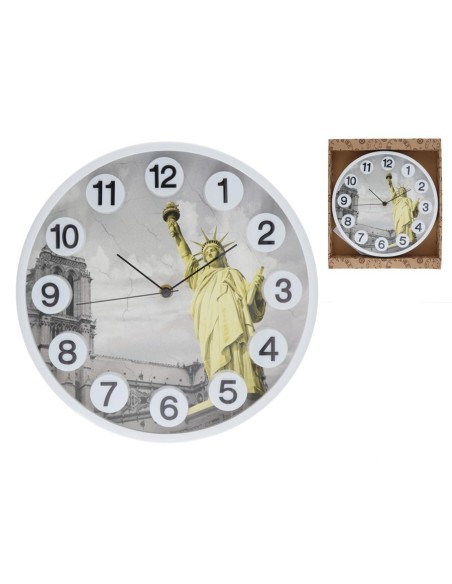 RELOJ DE PARED NUMEROS 3D LIBERTAT 30 CM