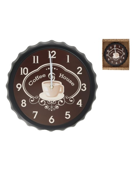 RELOJ DE PARED CAFFE 33 CM RELOJ DE PARED CAFFE 33 CM