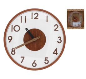 RELOJ PARED EFECTO MADERA ANAS 30 CM
