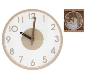 RELOJ PARED EFECTO MADERA JAHIR 30 CM