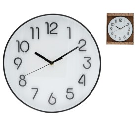 RELOJ DE PARED RAYAN NUMEROS 3D NEGROS 30 CM