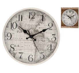 RELOJ DE PARED MAPAMUNDI 30 CM