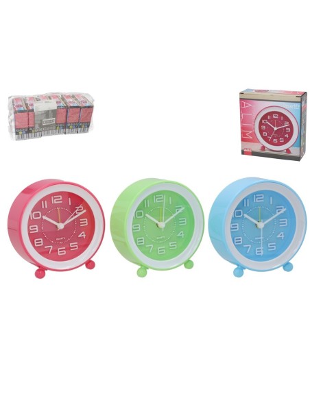 DESPERTADOR ALIM 3 COL SURT 11 CM