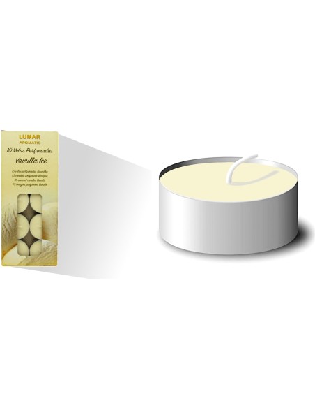 ESTUCHE 10 TEALIGHTS PERF. VAINILLA ICE