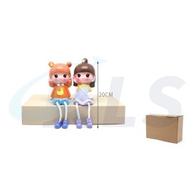 FIGURA DECORACION PAREJA MUJER 20CM