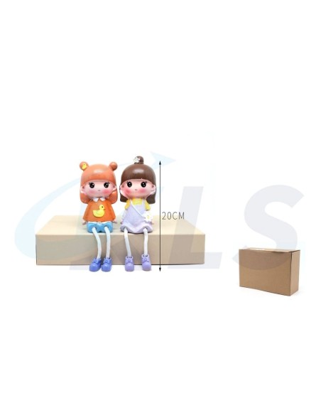 FIGURA DECORACION PAREJA MUJER 20CM