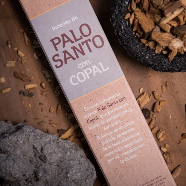 INCIENSO DE PALO SANTO CON RESINA DE COPAL 8 VARITAS
