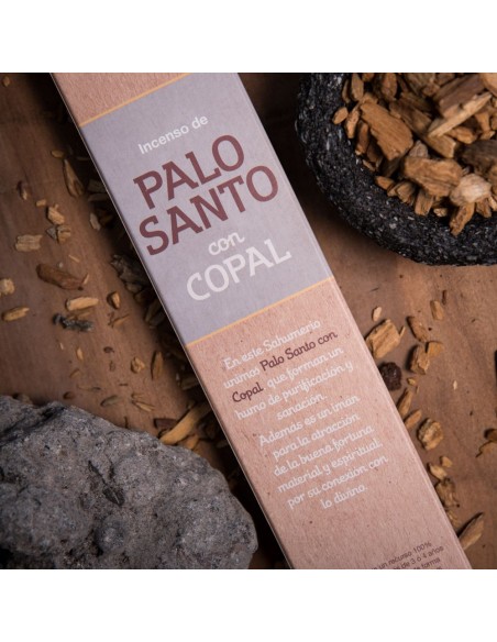 INCIENSO DE PALO SANTO CON RESINA DE COPAL 8 VARITAS
